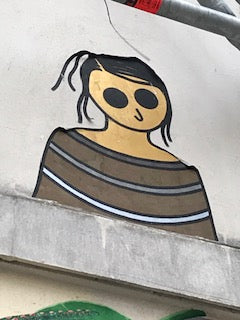 Street art KamLaurene butte aux cailles